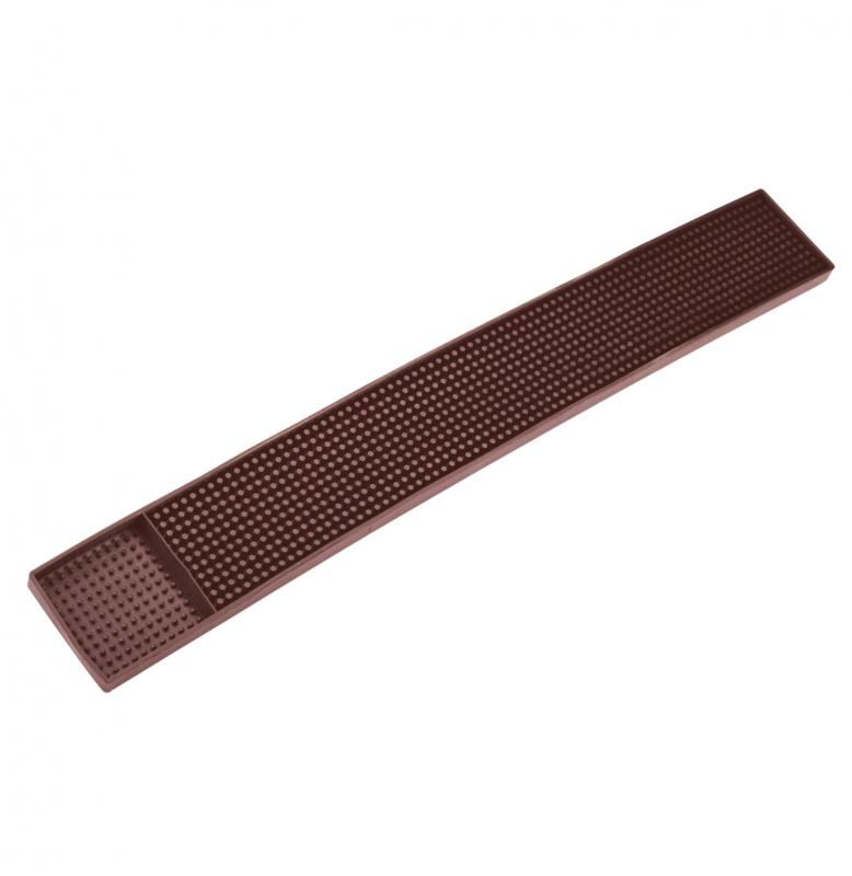 3 1/4_ x 27_ Brown Bar Rail Spill Mat 1 3 1/4_ x 27_ Brown Bar Rail Spill Mat
